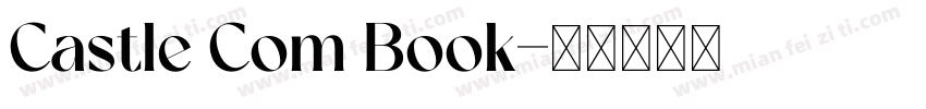 Castle Com Book字体转换